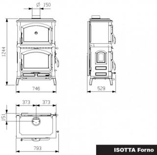 La Nordica Isotta Forno z piekarnikiem