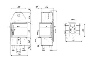 DEFRO HOME INTRA XSM BL MINI wymiary