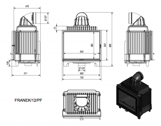 wkład kominkowy FRANEK 12